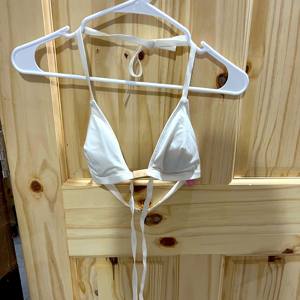 Victoria’s Secret White Bikini Top S